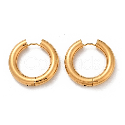 202 Stainless Steel Polishing Hoop Earrings EJEW-M106-02G-06-1