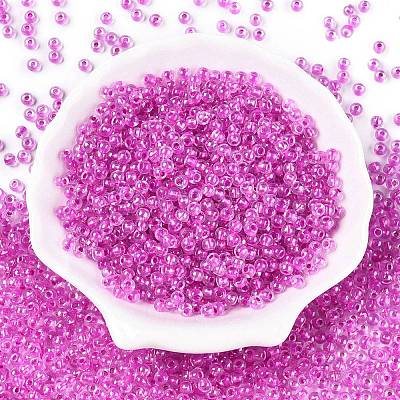 6/0 Transparent Inside Colours Glass Seed Round Beads X1-SEED-N006-004K-1