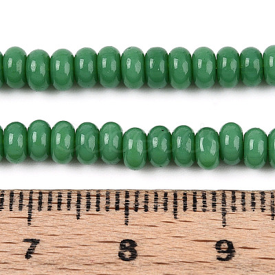 Opaque Solid Color Glass Beads Strands GLAA-ZX008-4mm-18C-1