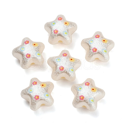 Textured Opaque Acrylic Beads AC-CBA36B6-09B-1