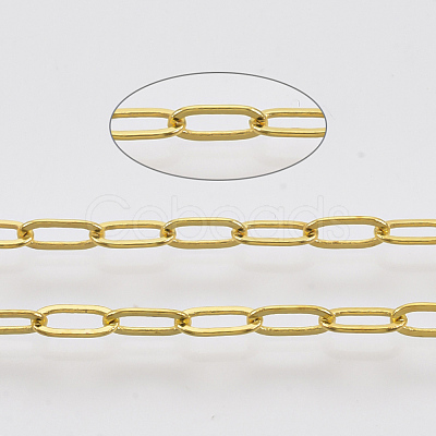 Brass Paperclip Chains CHC-S008-001D-G-1