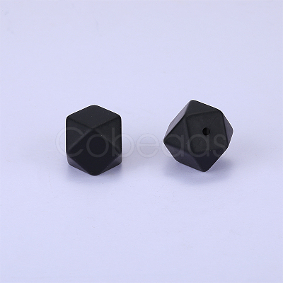 Hexagonal Silicone Focal Beads SI-JX0020A-27-1