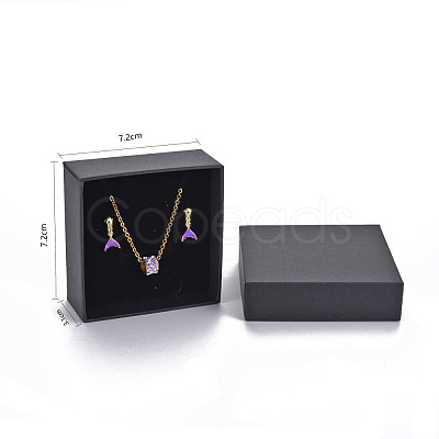 Cardboard Jewelry Set Box CBOX-S018-10B-1