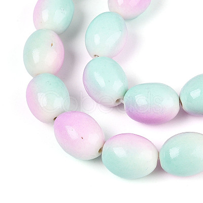 Spray Painted Synthetic Turquoise Beads Strands TURQ-T004-15D-1