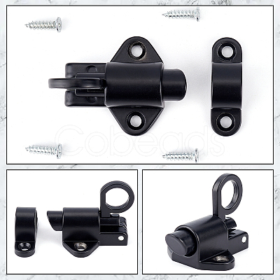 Gorgecraft Aluminum & Alloy Lock Catch Clasps AJEW-GF0004-87B-1