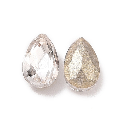 Glass Rhinestone Cabochons GGLA-P002-08C-01-1