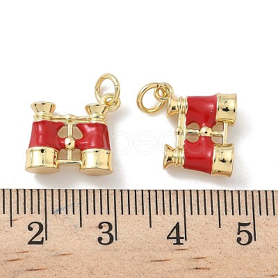 Brass Enamel Pendants X-KK-P325-23G-02-1