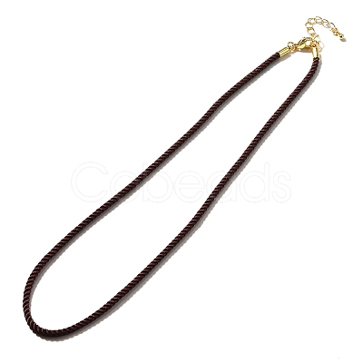 Nylon Milan Cord Necklace Making MAK-M028-01G-20-1
