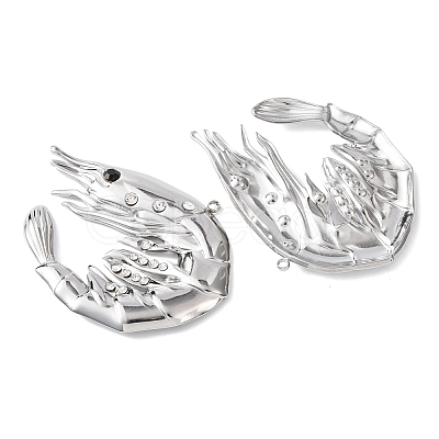 304 Stainless Steel with Rhinestone Pendants STAS-Z177-05P-1