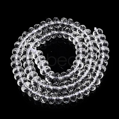 Transparent Glass Beads Strands GLAA-N001-61B-1