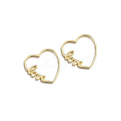 Brass Huggie Hoop Earrings EJEW-BB35713-1