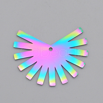 Ion Plating(IP) 201 Stainless Steel Pendants STAS-N090-LA572-1