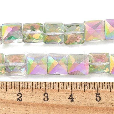 Electroplate Glass Beads Strands EGLA-L045-B-1