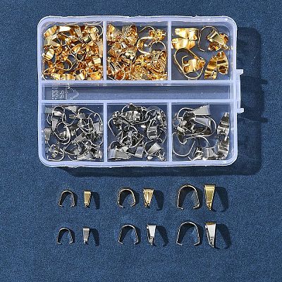 201 Stainless Steel Snap on Bails STAS-FS0001-68-1