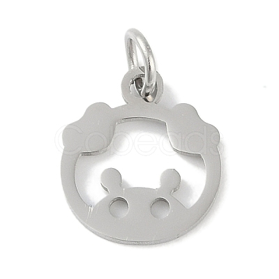 Non-Tarnish 304 Stainless Steel Pendants STAS-L279-001P-10-1