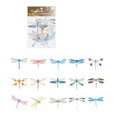 30Pcs PET Self-Adhesive Decorative Stickers WG24842-04-1