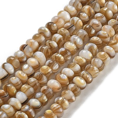 Natural Freshwater Shell Beads Strands X-BSHE-G038-05-1