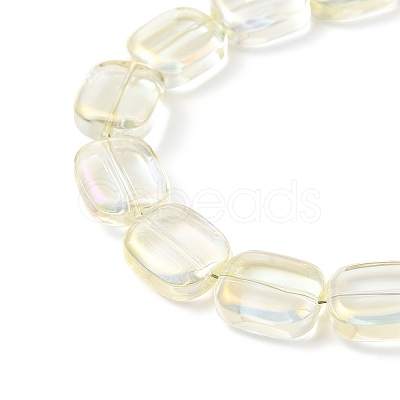 Transparent Electroplate Glass Bead Strands EGLA-P049-02A-FR03-1