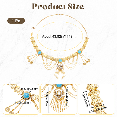 Alloy Charms Chain Belts FIND-WH20010-07B-1