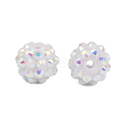 AB-Color Resin Rhinestone Beads RESI-S315-10x12-16-1