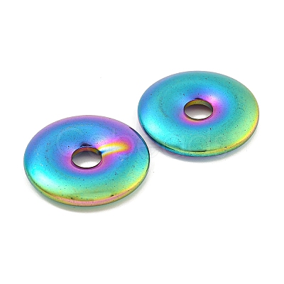 Electroplated Synthetic Non-Magnetic Hematite Pendants G-C136-04-1