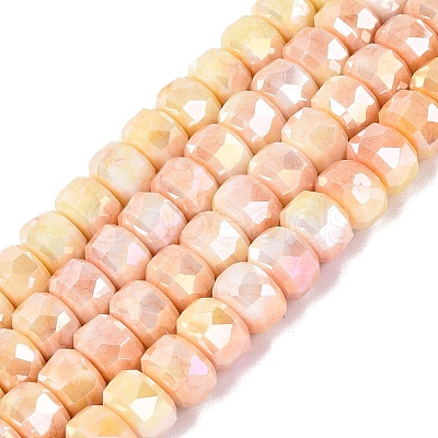 Anti-Tarnish Electroplate Glass Beads Strands GLAA-T025-10mm-11D-1