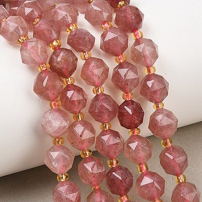 Natural Strawberry Quartz Beads Strands GG-NH0014-A01-1