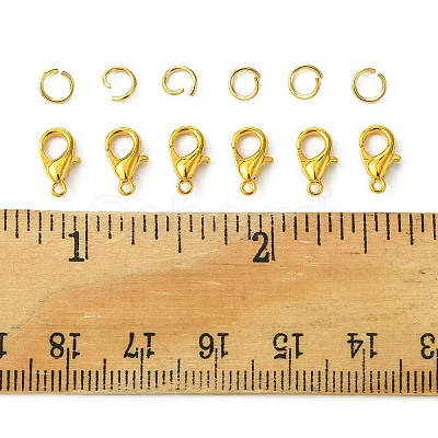 Zinc Alloy Lobster Claw Clasps FIND-FS0002-40G-1