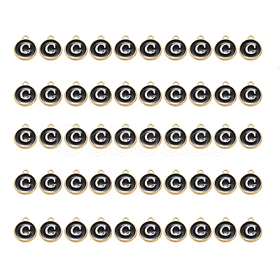 Golden Plated Alloy Charms ENAM-SZ0001-25B-C-1