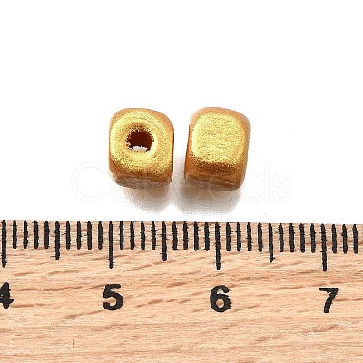 Spray Painted Wooden Beads WOOD-P021-01A-02-1