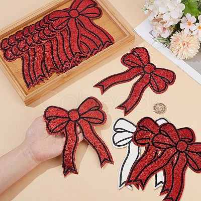 14Pcs Polyester Iron on/Sew On Patches PATC-FG0003-06B-1