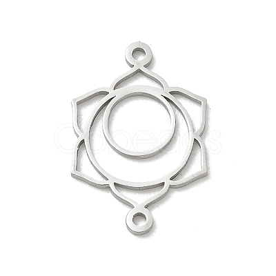 Chakra 304 Stainless Steel Connector Charms SA-CBA28C1-01C-P-1