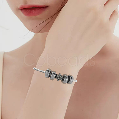 40Pcs Synthetic Non-magnetic Hematite European Beads G-BBC0001-53-1