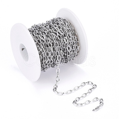 Tarnish Resistant 304 Stainless Steel Cable Chains CHS-H007-32P-1