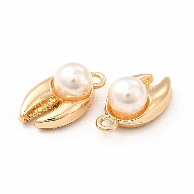 ABS Plastic Imitation Pearl Pendants FIND-A025-10G-1