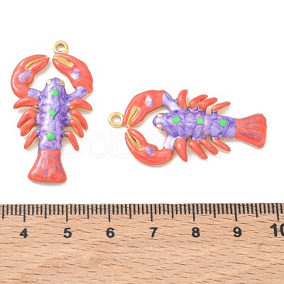 304 Stainless Steel Enamel Pendants STAS-Q119-16G-03-1