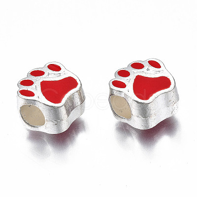 Alloy Enamel European Beads LS-MPDL-T005-003D-RS-1