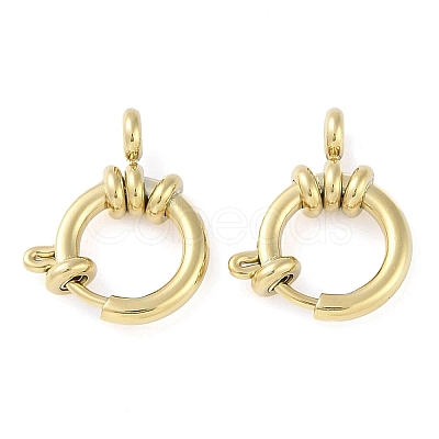 Ion Plating(IP) 304 Stainless Steel Spring Ring Clasps High Polished STAS-P366-90G-1
