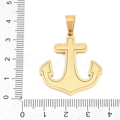 304 Stainless Steel Pendants STAS-B137-01G-1