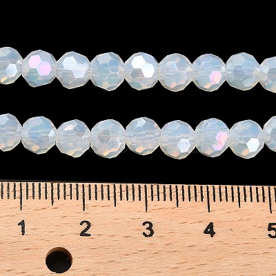 Imitation Jade Glass Beads Stands EGLA-A035-J6mm-B06-1