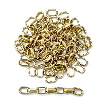 Opaque Spray Painted Acrylic Linking Rings OACR-S021-65A-B01-1