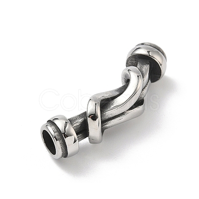 304 Stainless Steel Knot Connector Charms STAS-H238-05B-AS-1