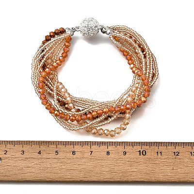 Glass Seed Beads Multi-strand Bracelets BJEW-H203-03S-02-1