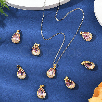 8Pcs Glass Pendants KK-BBC0020-79-1