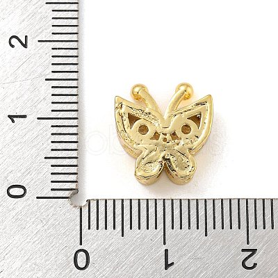 Brass Micro Pave Clear Cubic Zirconia Beads KK-Z072-11G-02-1