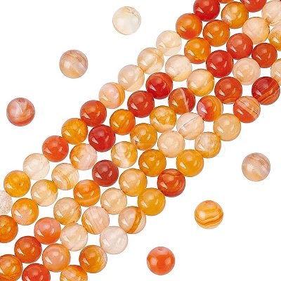 PandaHall Elite 5 Strands Natural Carnelian Beads Strands G-PH0001-58-1