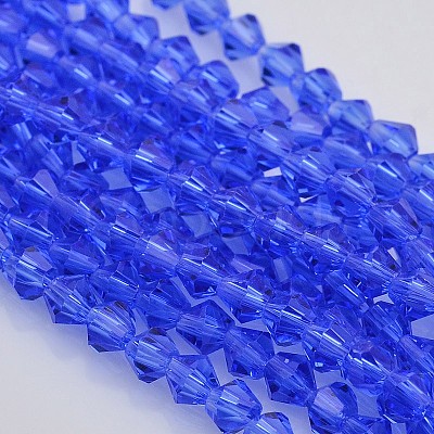 Faceted Bicone Glass Beads Strands EGLA-P017-3mm-10-1