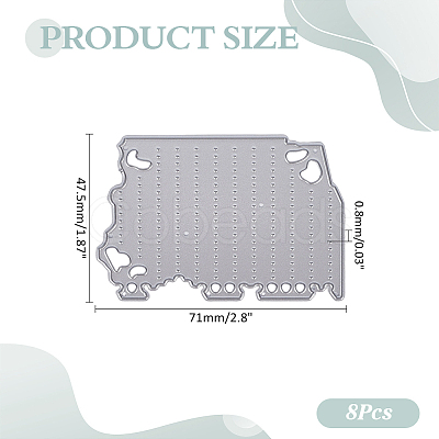 Damaged Pages Carbon Steel Cutting Dies DIY-WH0349-590-1