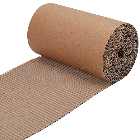 Single Face Corrugated Cardboard Roll for Packing DIY-WH0671-194A-02-1