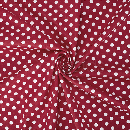 Polka Dot Pattern Cotton Fabric DIY-GA0010-22A-1